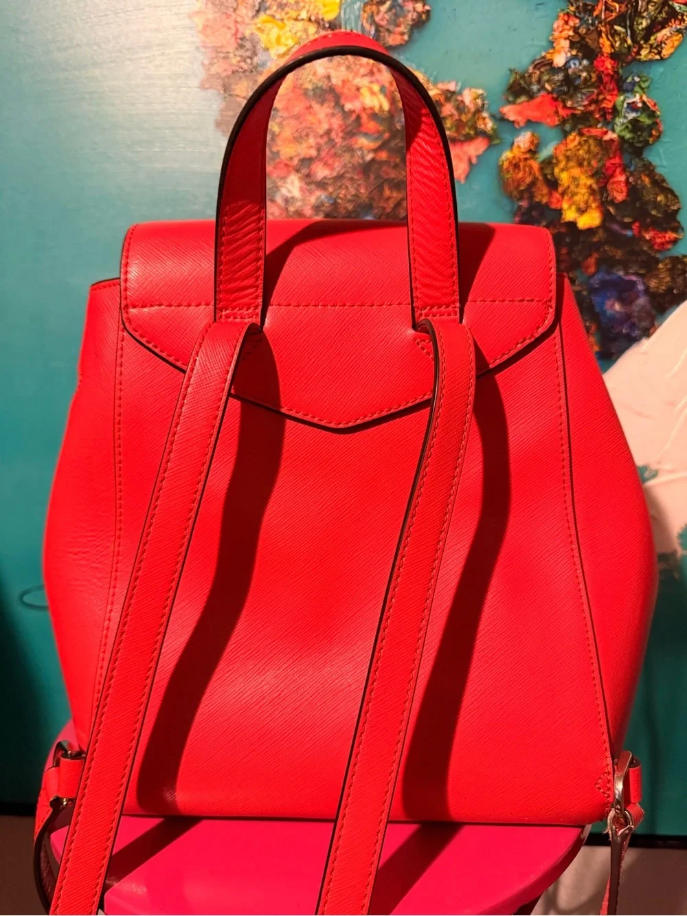 Kate Spade Lizzie Medium Flap Backpack w/Matching Wallet